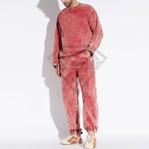 Chándal de lavado ácido para hombre, 100% algodón, superventas, calidad personalizada, venta al por mayor, diseña el tuyo propio para el invierno - Product Image 3