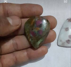 Opale bleue naturelle poire ou ovale forme Cabochon pierre précieuse naturelle en vrac pour la fabrication de bijoux de mode Top qualité 100% naturel - Product Image 2