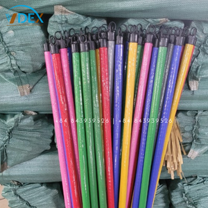 Wholesale 110cm-120cm PVC Color Plastic Wooden Broom Handle <b>Stick</b> Natural Manufacturing <b>Mop</b> Rod for Home Cleaning Household Tool - Product Image 5