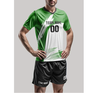 Conjunto de uniformes de fútbol al por mayor, personalizable con nombre y número, nuevas camisetas de adultos para estudiantes, apto para competiciones de equipos - Product Image 4