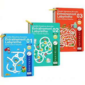 สมุดโน้ตปริศนาเขาวงกตสำหรับการศึกษาปฐมวัยแบบใช้ซ้ำได้ - Product Image 1