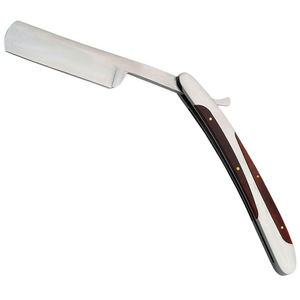 ที่โกนหนวดสเตนเลสสตีลคุณภาพเยี่ยม,มีดโกนแบบใบมีดเดี่ยวมีดโกนสำหรับร้านเสริมสวยมืออาชีพสลักโลโก้ได้ตามต้องการ - Product Image 2