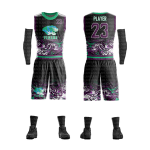Maillot de basket-ball imprimé par sublimation de qualité OEM Youth Design BSCI Polyester Sportswear Adultes Top Uniformes Ensemble Vente en gros - Product Image 6