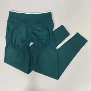 Leggings de yoga décontractés d'été en vente chaude, coupe ajustée, confortables, sans couture, respirants, antibactériens, taille haute, personnalisés, de haute qualité - Product Image 1