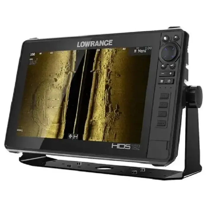 Détecteur de poissons vivants HDS-12 Lowrance Offres Spéciales avec C-MAP de transducteur de montage de tableau arrière 3 en 1 à imagerie active