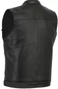 Genuine Quality Leather <b>Vest</b> Sons Anarchy Bikers Club Motorbike Waistcoat Winter High Street Style Customizable <b>Black</b>/Green Cut - Product Image 3