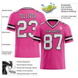 เสื้อเจอร์ซีย์แฟนฟุตบอลอเมริกันสั่งทำได้สวมใส่สบายสำหรับผู้เล่น - Product Image 5