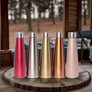 Bouteille d'eau isotherme personnalisée en gros, 400 ml, en acier inoxydable, gourde sous vide - Product Image 1