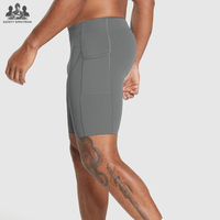 Pantalones Cortos Deportivos de Compresión para Hombre |   Cintura elástica de altura media |   Ropa Interior Deportiva |   Spandex/Poliéster |   Secado Rápido y Transpirable |   Gimnasio