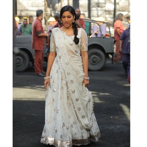 Exclusif fil à broder Georgette travail Lehenga Choli robe de mariée blanche pour mariage fiançailles et fête occasion spéciale porter - Product Image 1