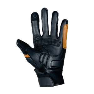 Guantes de montar en moto marrón/negro para hombre con armadura de nudillos de carbono, ropa protectora para carreras de autos de motocicleta para Unisex - Product Image 3