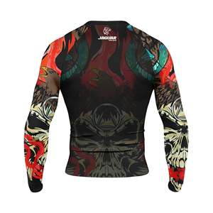 Top Sales Custom Printed BJJ & MMA Men's Rashguard Solid Color Sportswear at Wholesale Price - Product Image 2