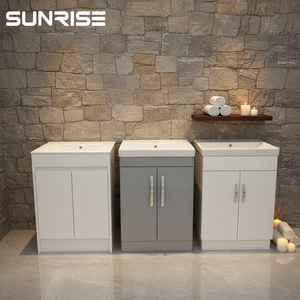 <span class=keywords><strong>Meuble</strong></span> de salle de bain suspendu avec lavabo et rangement intégré - Product Image 3