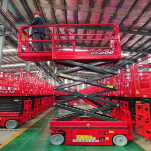 Plataforma Elevadora de Tijera Aérea Hidráulica Eléctrica de 500 kg, Nueva de Fábrica, Personalizada, Autopropulsada, Andamio Elevador - Product Image 5