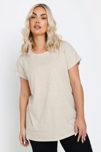 Alta calidad verano moda talla grande mujer marrón Natural transpirable Casual camiseta OEM/ODM ropa al por mayor vendedores de ropa BD - Product Image 2