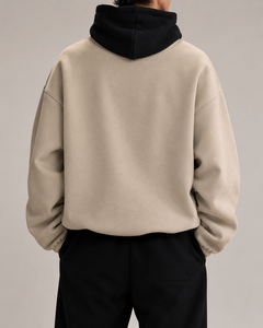 เสื้อฮู้ดโอเวอร์ไซส์ผู้ชาย ONETEN APPARELS ทรงปกติ ผ้าฝ้ายเฟรนช์เทอร์รี่ สไตล์ลำลอง พิมพ์ลายตัวอักษร โลโก้ด้านหน้า เหมาะสำหรับใส่ในฤดูใบไม้ร่วง - Product Image 6