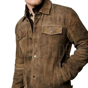 แจ็กเก็ตหนังนิ่มสำหรับผู้ชายเสื้อแจ็คเก็ตหนังนิ่มสำหรับผู้ชายเสื้อแจ็คเก็ตหนังนิ่ม - Product Image 5