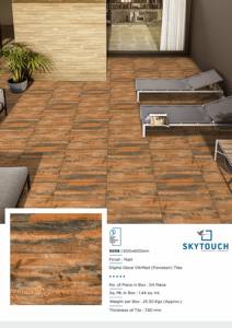 Nuevo diseño 60x60cm Azulejo Piso Porcelana Grano de madera Nuevo modelo Aspecto de madera Proyecto de hotel Suelo exterior Azulejos de porcelana - Product Image 6