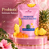 Gummies Probiotiques pour Femmes Équilibre Intime Quotidien Santé Digestive Bacillus Coagulans Saveur Ananas Marque Privée Personnalisée