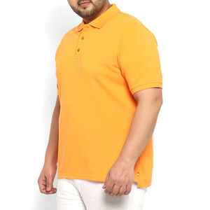 Polyester coton grande taille hommes polos respirant blanc uni sport golf à manches courtes hommes polo respirant - Product Image 6