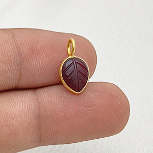 Religious Bezel Set Hand Carving Diamond Gemstone 8x10 MM Gold Plated Minimalist Charm Pendant Making Jewelry Accessory - Product Image 1