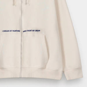 Sweat à capuche décontracté d'hiver 100 % coton de haute qualité, coupe régulière, molleton épais, épaules tombantes, poches, séchage rapide, respirant - Product Image 3