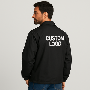 Chaqueta Deportiva Personalizada para Hombre, Cortavientos Ligero |   Chaqueta Impermeable de Nailon con Botones a Presión |   Fabricante de Ropa Deportiva y Urbana OEM - Product Image 3