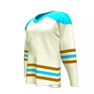 Maillot de hockey sur glace personnalisé de haute qualité, respirant, à séchage rapide, en gros, pour hommes, sublimation, maillot de hockey sur glace lavé - Product Image 6