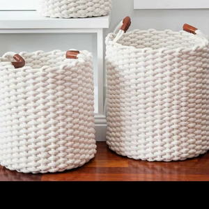 Cesta de Macramé de Primera Calidad para Envolver Regalos y Almacenamiento Decorativo del Hogar - Product Image 1
