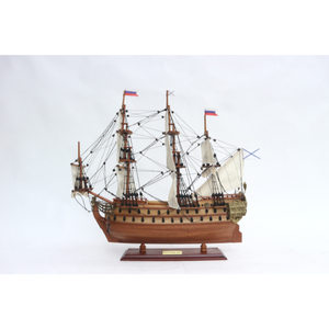 INGERMANLAND Qualité Bateaux En Bois Faits À La Main Modèle Russe Grands Navires pour La Maison Boîte En Bois Décorative avec Motif De Peinture - Product Image 1