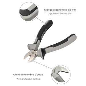 Alicates Corte Diagonal 150 mm. Acciaio Cromo Vanadio DIN-ISO 5749 - Product Image 3