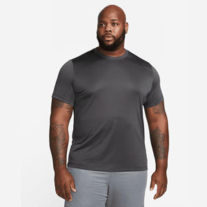 Camiseta deportiva antracita para hombre-Tela de Jersey suave, tacto suave, ajuste relajado, banda para el cuello acanalada, poliéster 100% - Product Image 5
