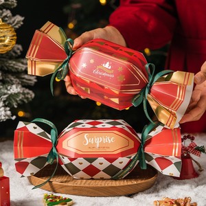 Caja de Regalo Rígida Ecológica Premium con Lazos de Cinta para Dulces Navideños, Embalaje Seguro para Alimentos, Dulces y Chocolates - Product Image 3