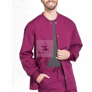 Veste de gommage uniforme d'hôpital avec poches vestes d'infirmières médicales d'hôpital vente en gros - Product Image 4