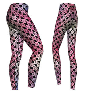 Las mallas de cintura alta de algodón 100% para mujer más vendidas para entrenamiento mallas transpirables con estampado de sublimación con logotipo personalizable - Product Image 6