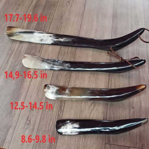 <b>Long</b>-<b>Handle</b> Handmade Waterproof <b>Shoe</b> <b>Horn</b> with Ox <b>Horn</b> Design Natural Color for Business Gifts Made of <b>Horn</b> - Product Image 2