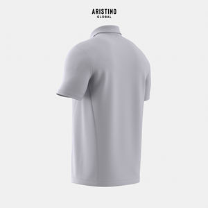 Aristino para hombre, camisas de estilo europeo, sólido, verano, informal, de negocios, de punto, manga corta, poliéster reciclado, transpirable - Product Image 3