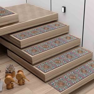 พรมพิมพ์ลายคิลิม สีน้ำตาล ลายนาวาโฮ ทันสมัย หรูหรา สำหรับทางเข้า ห้องรับแขก ห้องนั่งเล่น บันได - Product Image 4