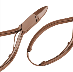 Coupe-ongles professionnel personnalisable belle pince à ongles dorée lame droite tranchante manucure pédicure acier inoxydable - Product Image 2