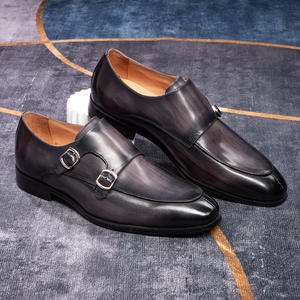 Chaussures habillées Oxford traditionnelles en cuir pour hommes, à lacets, pour affaires et cérémonies, en cuir véritable, semelle confortable et durable - Product Image 2