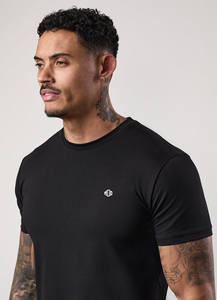 Vente en gros, nouvel arrivage de t-shirts de gym de haute qualité avec logo personnalisé, fitness grande taille, tissu en jersey à motif solide, t-shirts en coton - Product Image 2