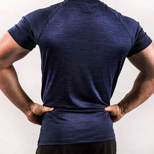 เสื้อยืดยิมสำหรับผู้ชายเสื้อยืดออกกำลังกายผ้าสแปนเด็กซ์แห้งผ้าคอตตอนดีไซน์ใหม่โลโก้ตามสั่งเสื้อยืดพิมพ์ลายดิจิตอล - Product Image 4