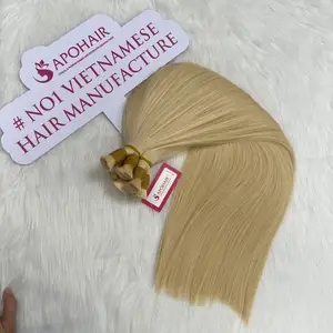 Venta al por mayor 100% Extensiones de Cabello Virgen Vietnamita Onda Natural de Alta Calidad en Negro a Rubio Sin Trama-Cabello Chino - Product Image 1