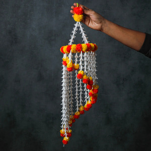 โคมระย้าดอกไม้, ตกแต่งแขวนผนัง, ตกแต่งบ้านสวน, jhoomar ดอกไม้, ตกแต่งแนวโน้ม, ตกแต่งเทศกาล, jhumar เทียม - Product Image 2