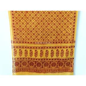 Foulard Hijab 100% coton, bloc à main, vente en gros, tissu doux et confortable, imprimé dupata, Ajrakh, colorant naturel - Product Image 4