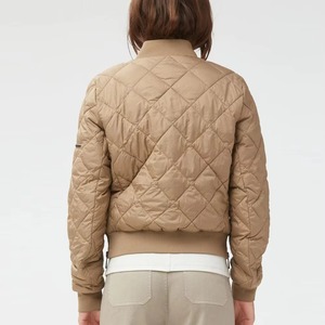OEM <b>Women</b> Bomber <b>Jacket</b> Custom <b>Lightweight</b> Nylon Streetwear Fashion Outerwear Casual Manufacturer Factory Supplier - Product Image 3