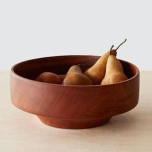 <b>Decorative</b> Tabletop Wooden Bowl For Fruits Salad With Fine <b>Sanded</b> Finish For Stylish Everyday Meal Presentation - Product Image 1