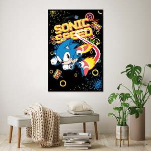 Affiche moderne pour Sonic the Hedgehog Speed, pour décoration murale - Product Image 4
