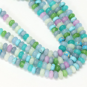 Cuentas Redondas de Cuarzo Multicolor: Gemas de Color Disco para Joyería y Manualidades (7-8 mm) - Product Image 5