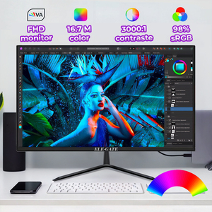 Monitor da Gaming HD 1600 X 900 VGA con Schermo Largo 19 Pollici, Frequenza di Aggiornamento 60Hz, Opzioni 24/32 Pollici 75/144/165Hz 1920x1080 per Computer/PC - Product Image 2